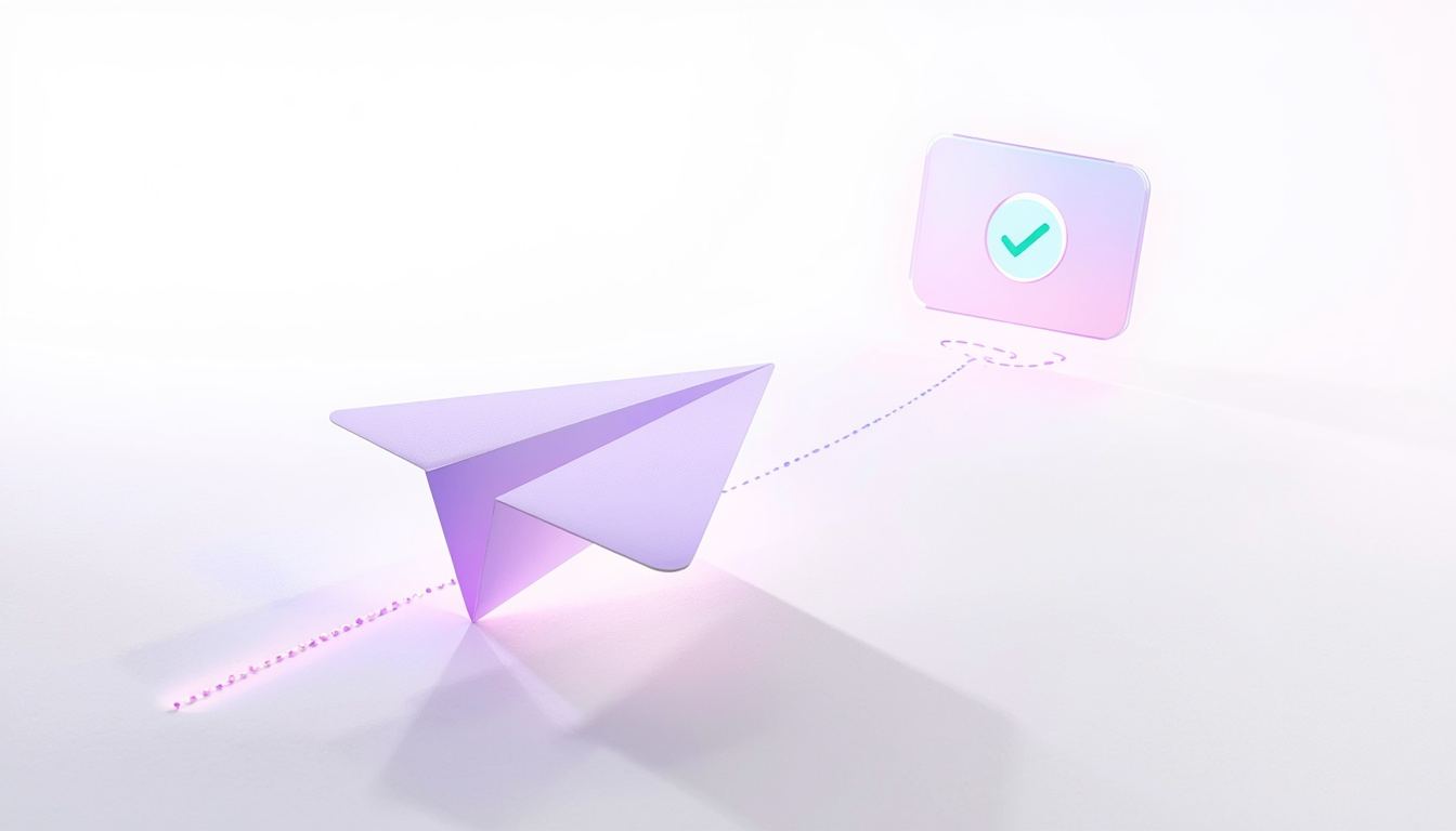 Papierflieger vor dunklem Hintergrund