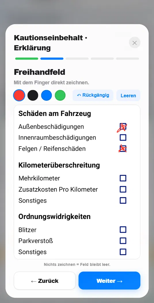 HyghFleet: Kautions-Checkliste